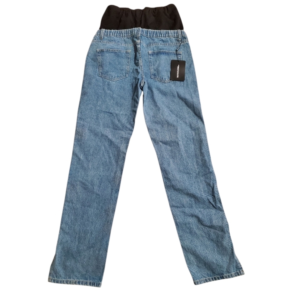 Maternity Mid Wash Split Hem Jean Size 10- NWT - Picture 2 of 6